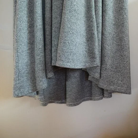 TORRID 3X SUPER SOFT PLUSH LIGHT GREY SURPLICE SKATER DRESS - Picture 9 of 12